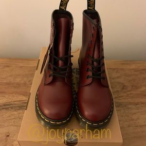 New Dr. Martens 1460 W in Cherry Red
